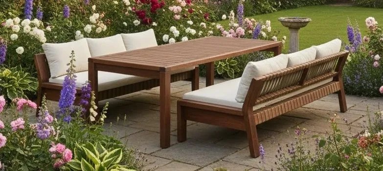 The Outsider Lounge Dining Set - Zambra - Wit - Acacia - The Outsider