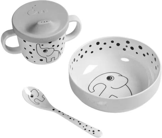 Happy Dots First Meal Eetset Grey