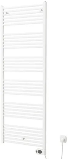 Plieger Elba Electrical Elektrische Designradiator - 170.2x60cm - met thermostaat - 900w - wit 1470430