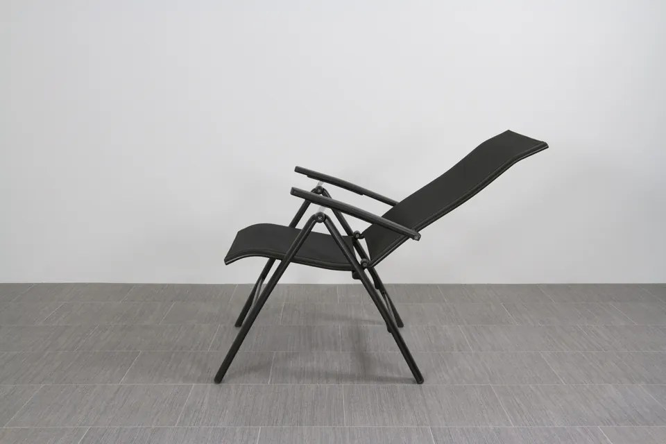 Kettler Legato Curve/Cubic 4-persoons verstelbare tuinset 160x95 cm. - Antraciet