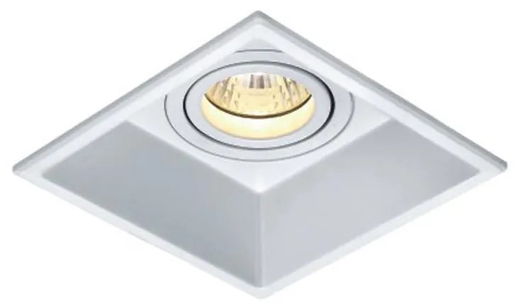 BWS Inbouwspot LED Lyra 13x13x4.3 cm 600Lm 6.8W 20°Aluminium Wit