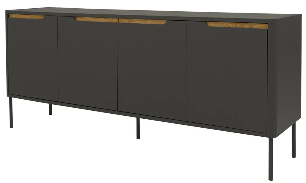 Tenzo Switch Mat Grijs Dressoir Scandinavisch Design - 173x45x76cm.