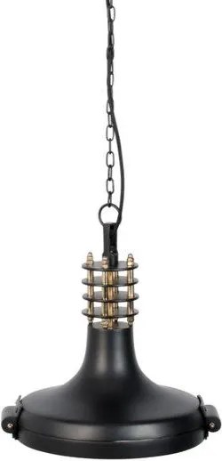 Dutchbone | Hanglamp Coil lengte 30 cm x breedte 35 cm x hoogte 138 cm zwart hanglampen ijzer verlichting hanglampen | NADUVI outlet