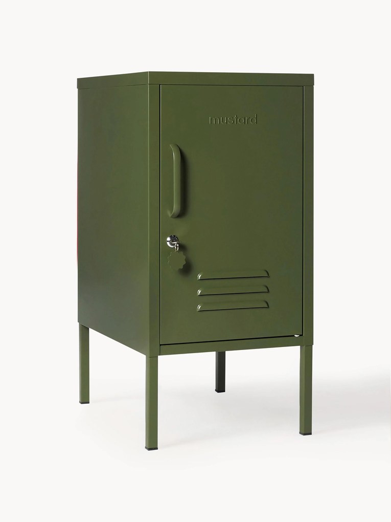 Metalen nachtkastje The Shorty, links- of rechtsdraaiend