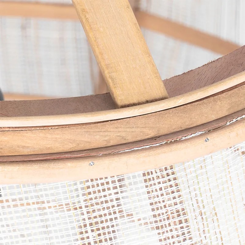 Smart hanglamp bruin 50cm incl. Wifi G95 - Pascal