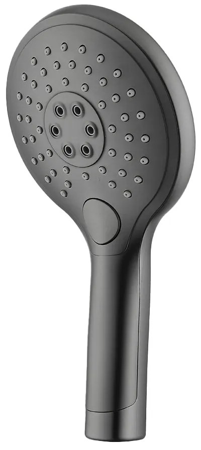 Saniclear Iron glijstangset met 2 standen handdouche verouderd ijzer - gunmetal