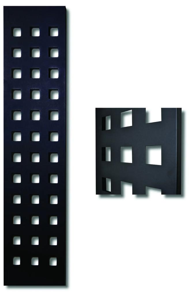 Sanicare design radiator Square 180 x40 cm. mat zwart