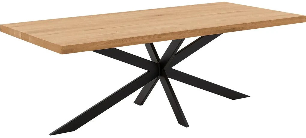 Goossens Eettafel Blade, Strak blad 200 x 100 cm 6 cm dik