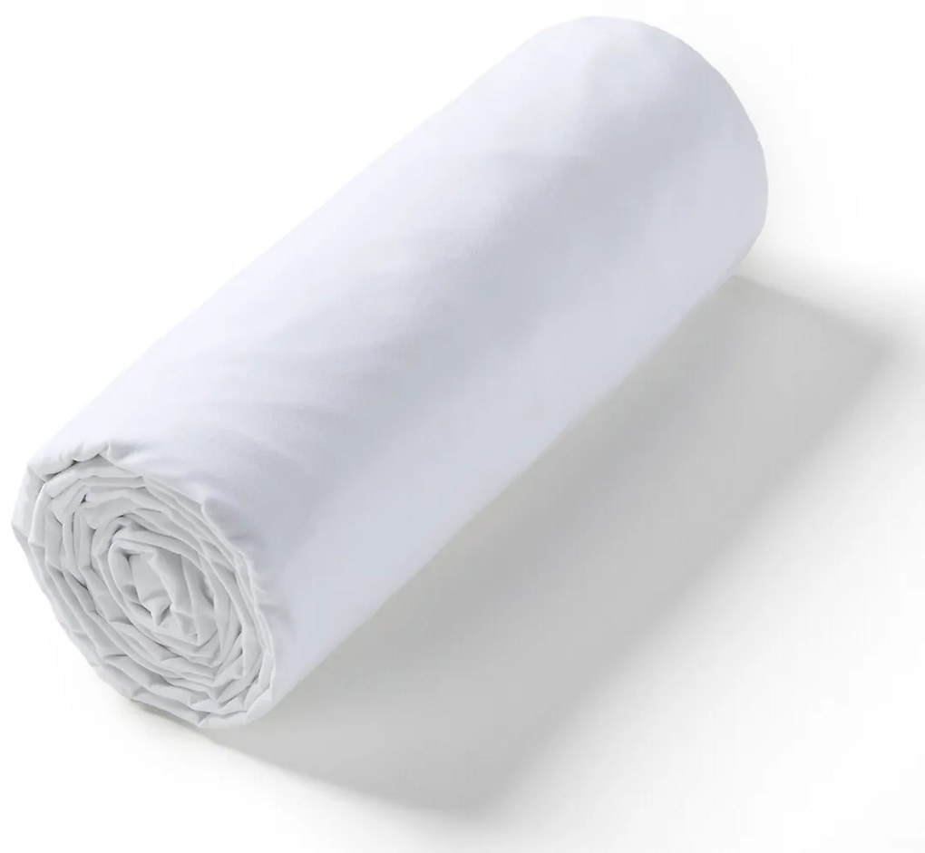 Drap-housse en voile de coton lavé, Gypse
