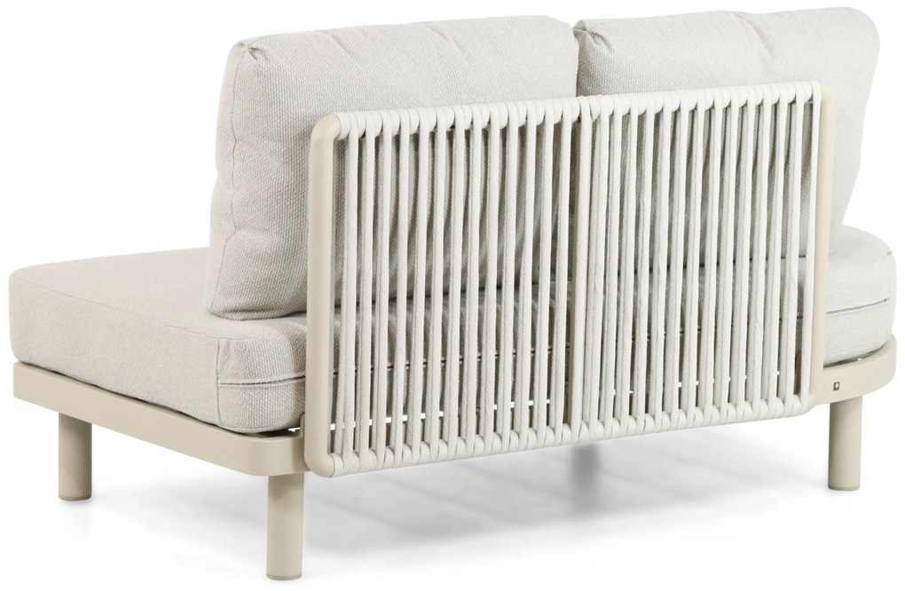 Hoek loungeset 5 personen Aluminium/rope Taupe  Santika Furniture Santika