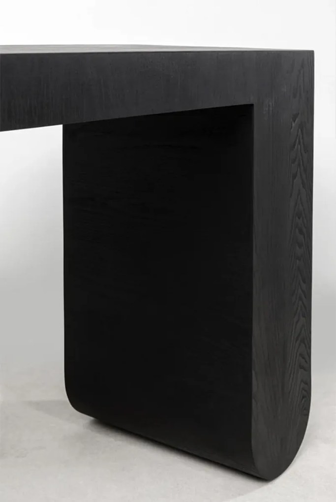 Kare Design Curve Black Sidetable Zwart Hout - 120 X 38cm.