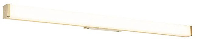 Badkamer wandlamp messing 92 cm incl. LED IP44 - Cascada