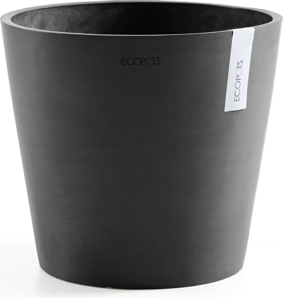 Ecopots bloempot Amsterdam 30 - Rond - Dark Grey - Diameter 30 x H25,4 cm