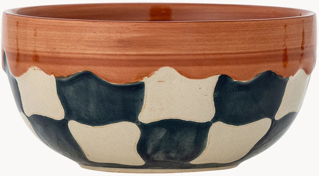 Handbeschilderde kleine schalen Check, 4-delig