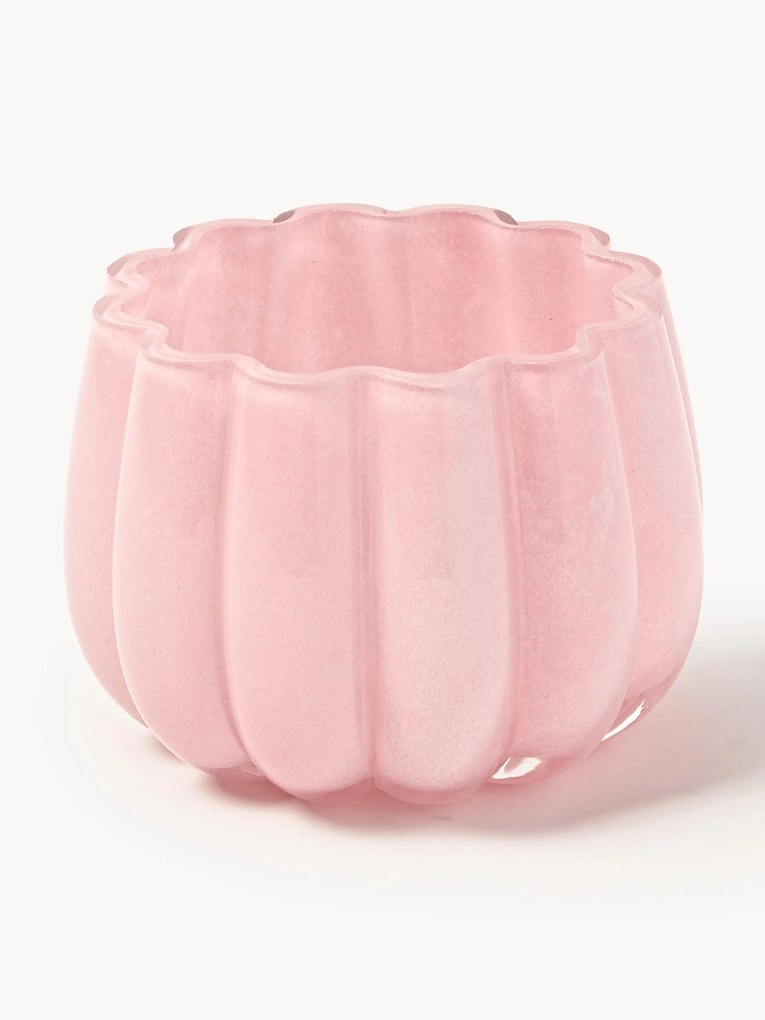 Mondgeblazen waxinelichthouder Melon