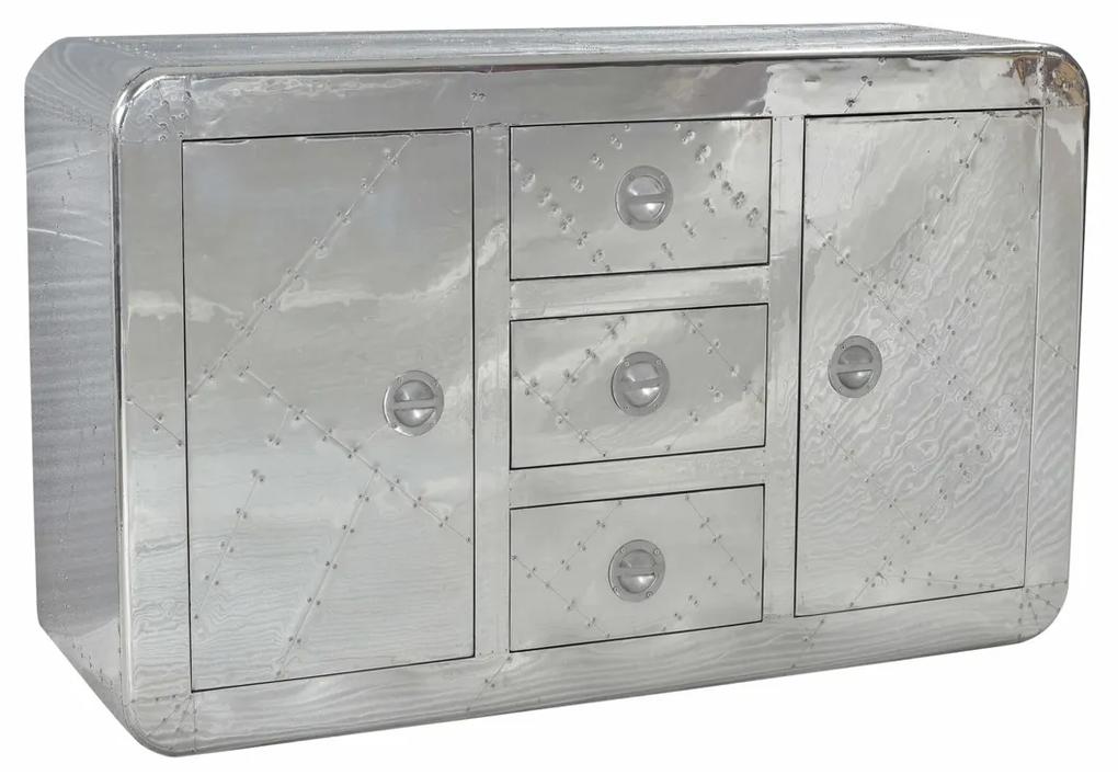 Dressoir Zilver Aluminium - 150x45x90cm.
