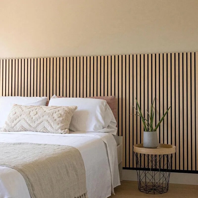 AKU Paneel Akoestisch Vilt Eiken 270x60x2,1cm - 270 cm x 60 cm x 2.1 cm | 10 kg | Paneli akoestische wandpanelen - AKU Wandpanelen