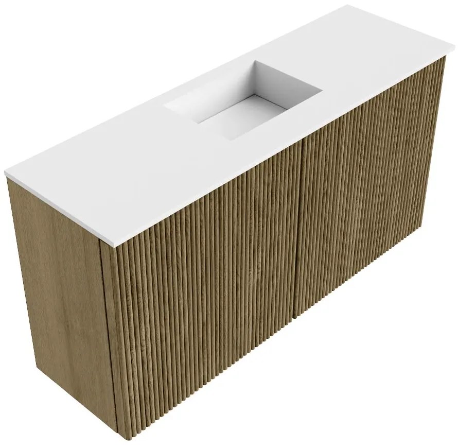 Mondiaz Joya 80cm toiletmeubel dusk met wastafel faye midden 1 kraangat talc
