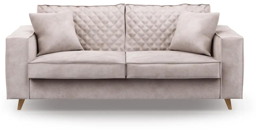 Rivièra Maison - Kendall Sofa 2,5 Seater, velvet, ivory - Kleur: bruin