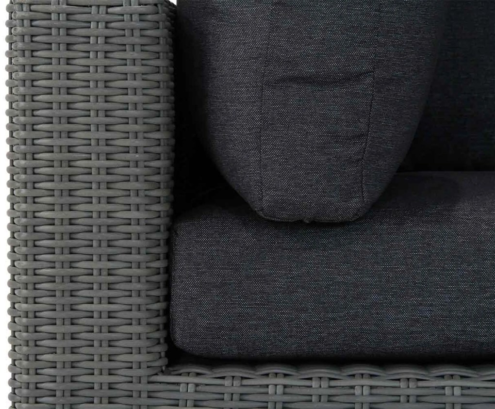 Stoel en Bank Loungeset 5 personen Wicker Grijs Garden Collections Toronto/Brighton