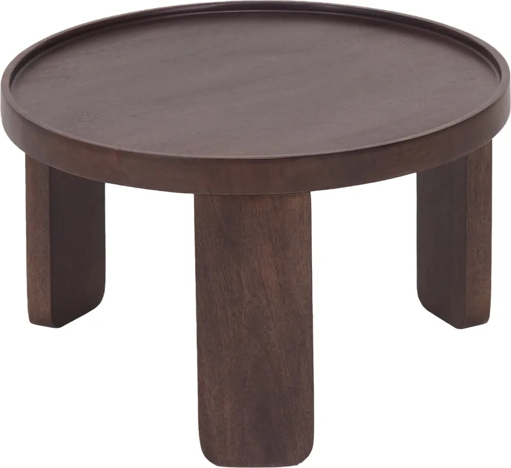Ronde Salontafel Set Bruin - 70 X 70cm.