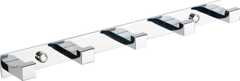 Mexen handdoekhaak met vijf haken, chroom - 709265-00
