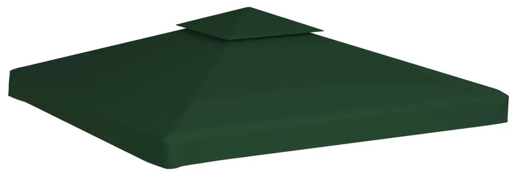 vidaXL Vervangend tentdoek prieel 310 g/m² 3x3 m groen