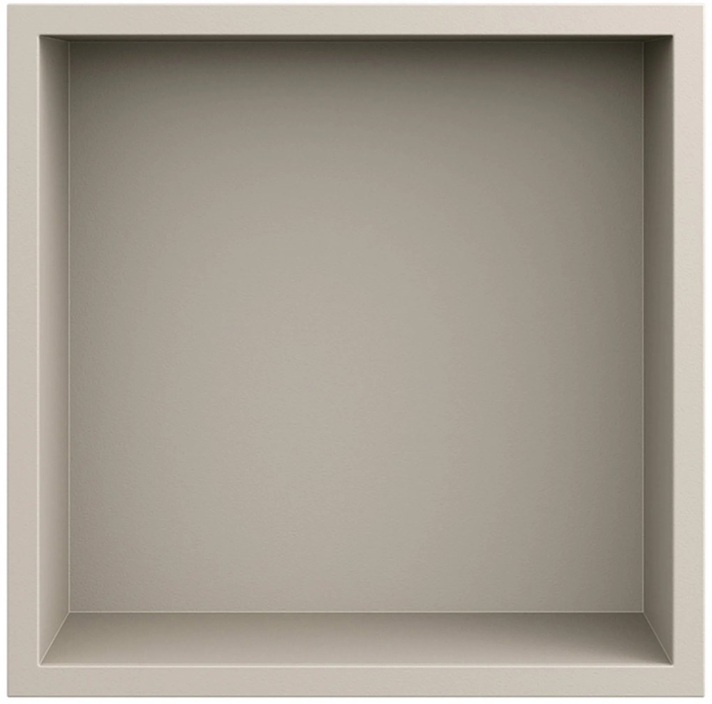 Looox Basic BoX inbouwnis 30x30x7cm sand beige matt