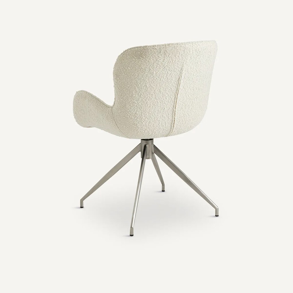 Tafelfauteuil in bouclé, Asyar