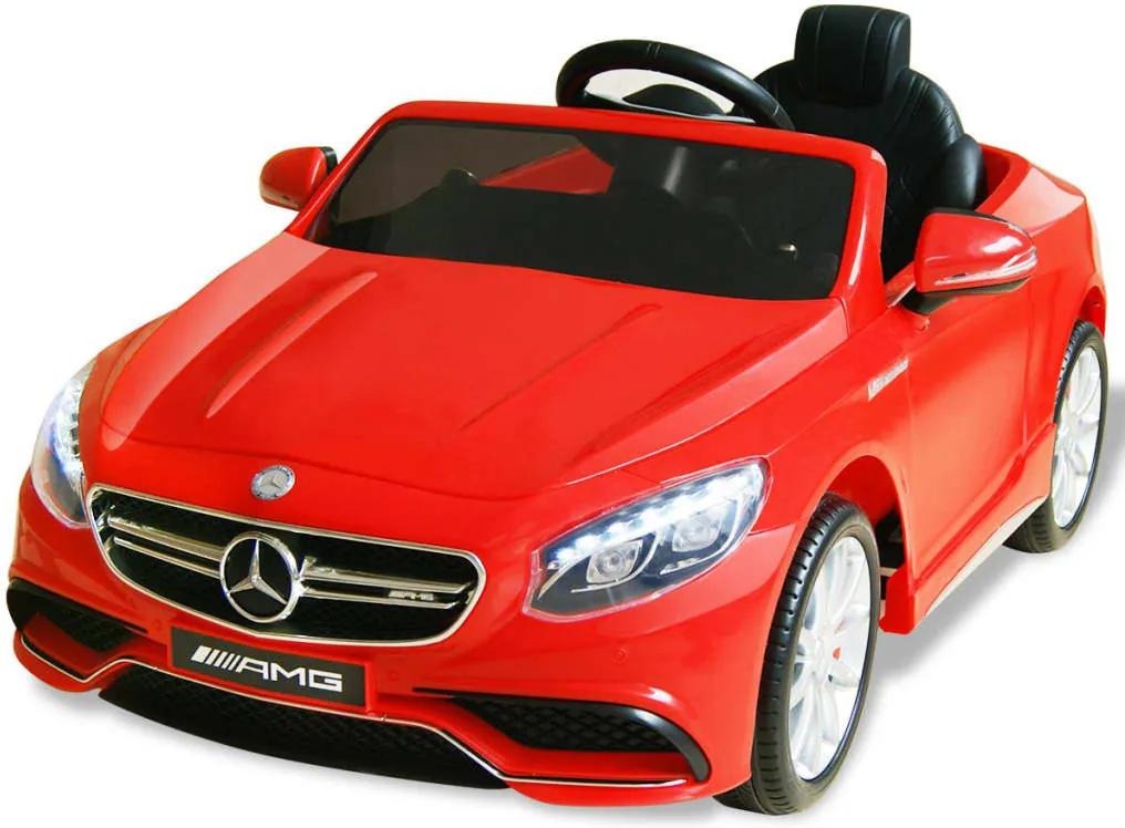 Elektrische speelgoedauto Mercedes Benz AMG S63 rood 12 V