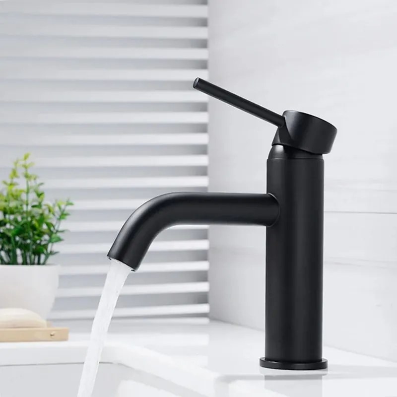Wastafelkraan Rea Lungo Black Low