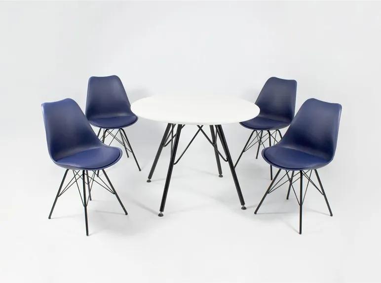 Set van 2 stoelen Donkerblauw