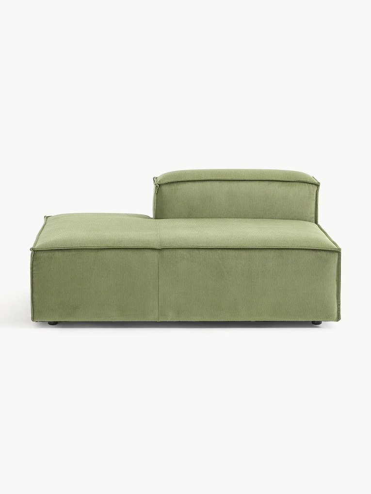 Corduroy chaise longue module Lennon