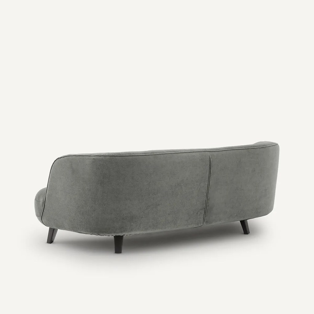 3-zitsbank, stonewashed fluweel, Rosebury, design E. Gallina