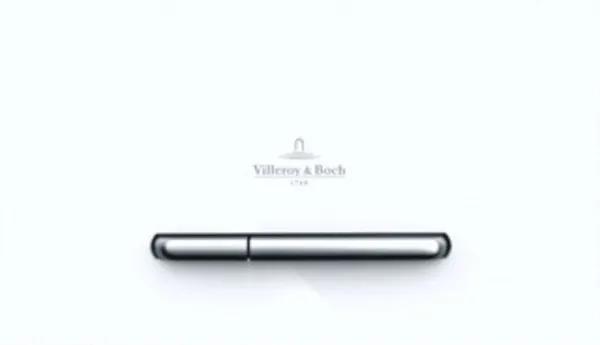 Villeroy & Boch Viconnect bedieningsplaat E300 DF frontbediend 25.3x14.5cm kunststof wit/chroom 92216168