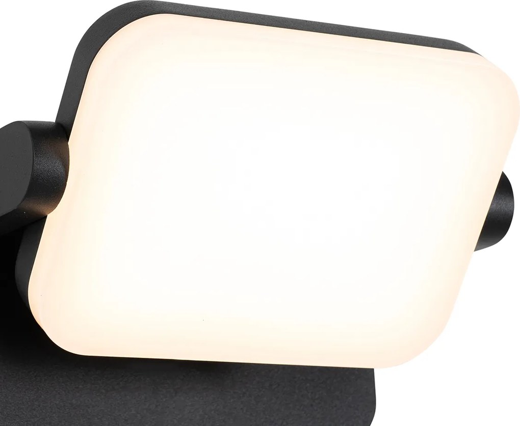 Buiten wandlamp zwart incl. LED verstelbaar - Kamile