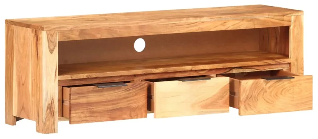 vidaXL Tv-meubel 119x30x41 cm massief acaciahout