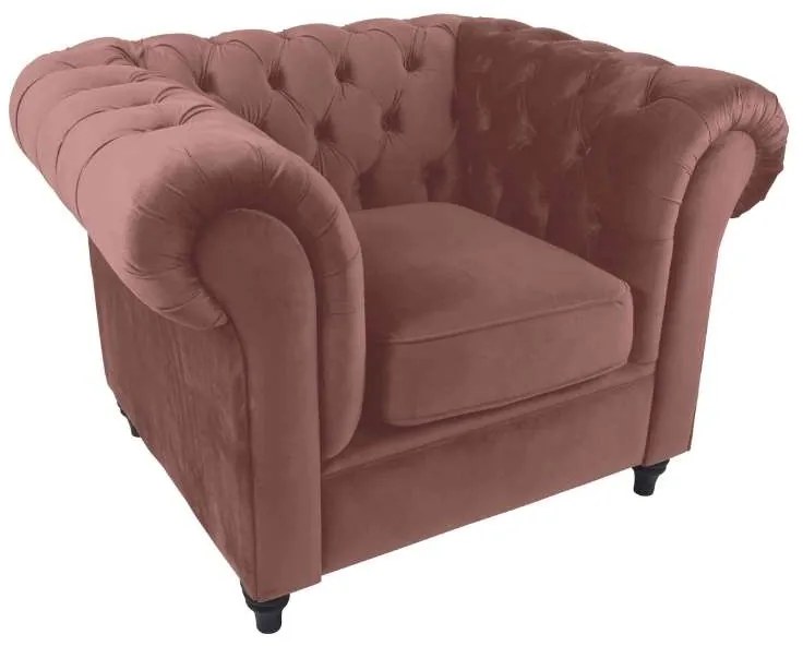 Fauteuil - Giethoorn - Kronos fluweel roze 29