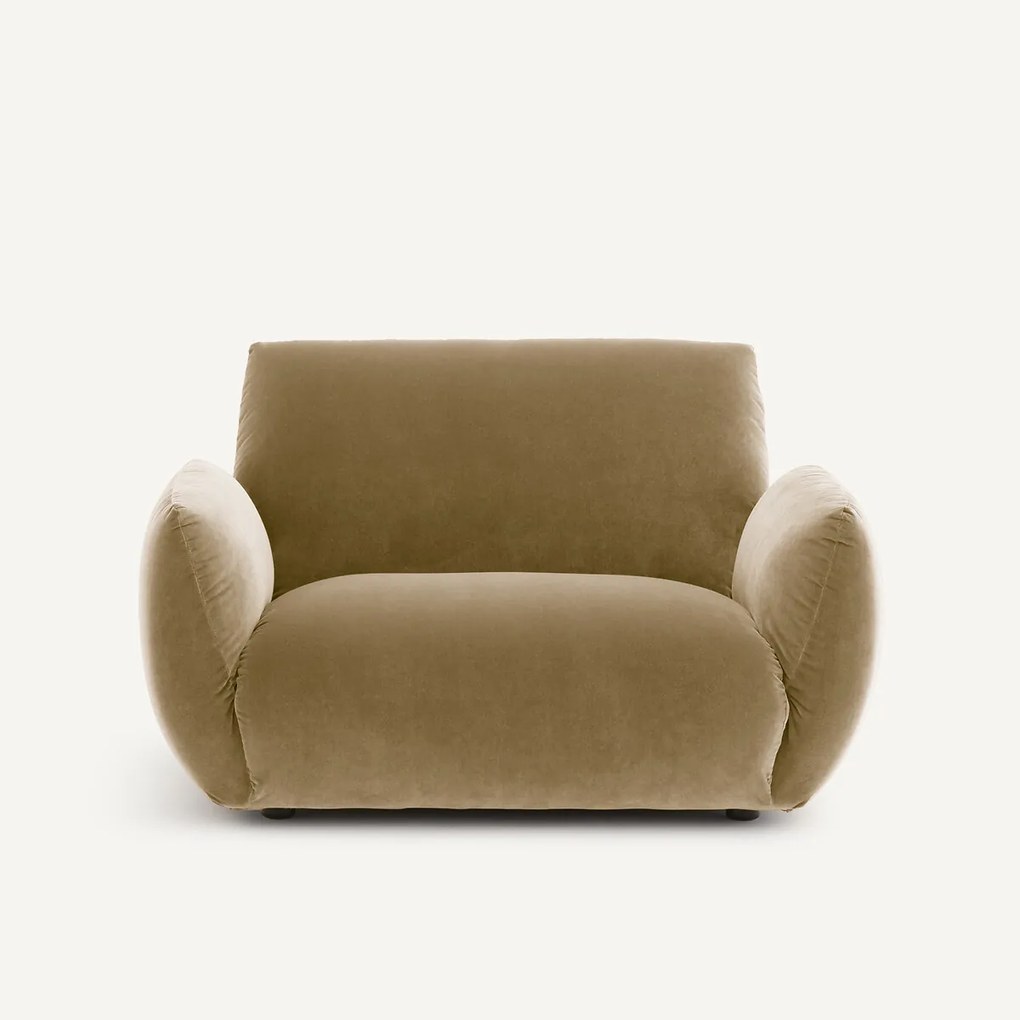 Fauteuil in fluweel, Spogano