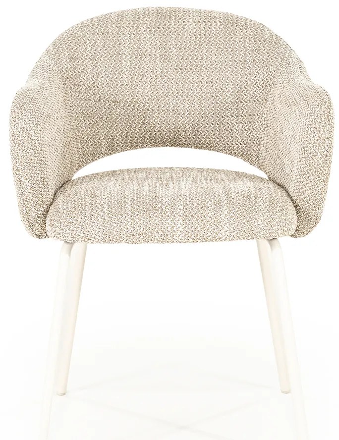 By-Boo Story Wit-frame Eetkamerstoel Taupe