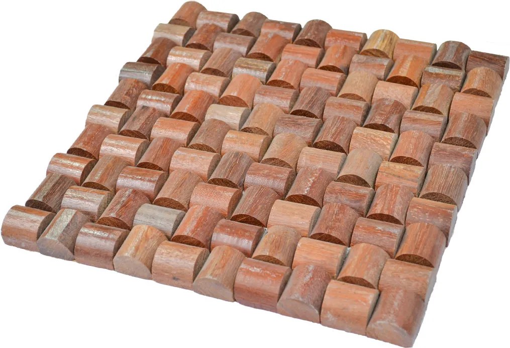 Houten Mozaïekpaneel | Arisauro | 30×30 cm | Hout | Tegel