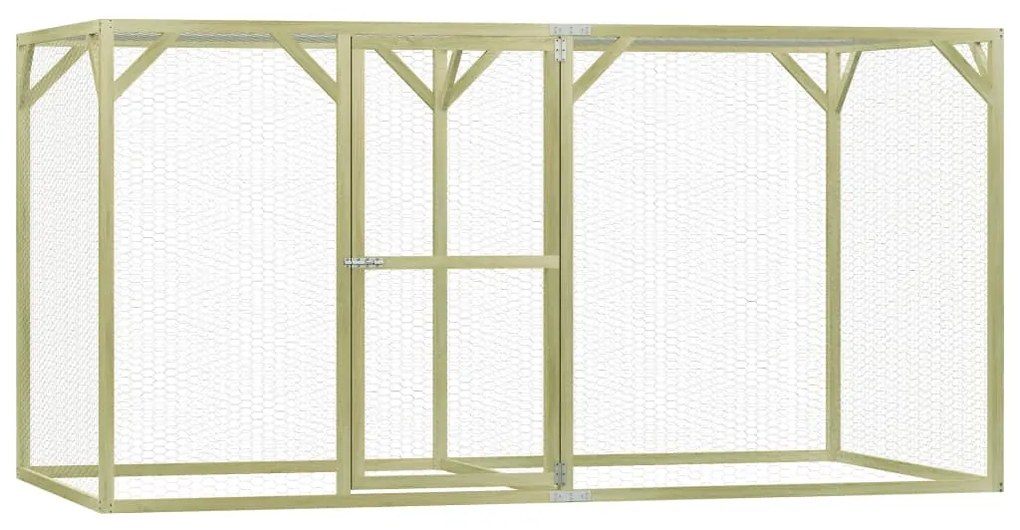 vidaXL Kippenhok 1,5x3x1,5 m geïmpregneerd grenenhout