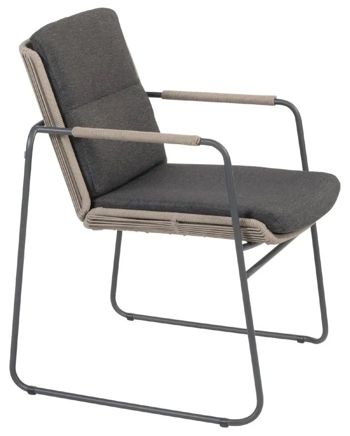 Taste by 4 Seasons Parma stapelbare tuinstoel antraciet  Tuinstoel    taupe weerbestendig