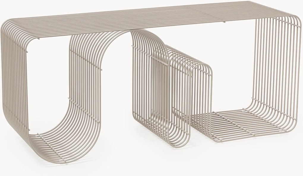 Metalen bank Curva