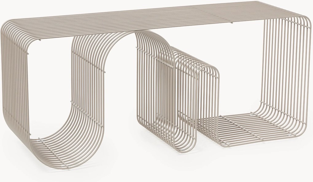 Metalen zitbank Curva