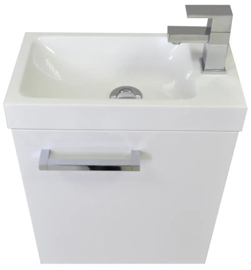 Sanicare Q40 toiletmeubel 40 cm hoogglans wit