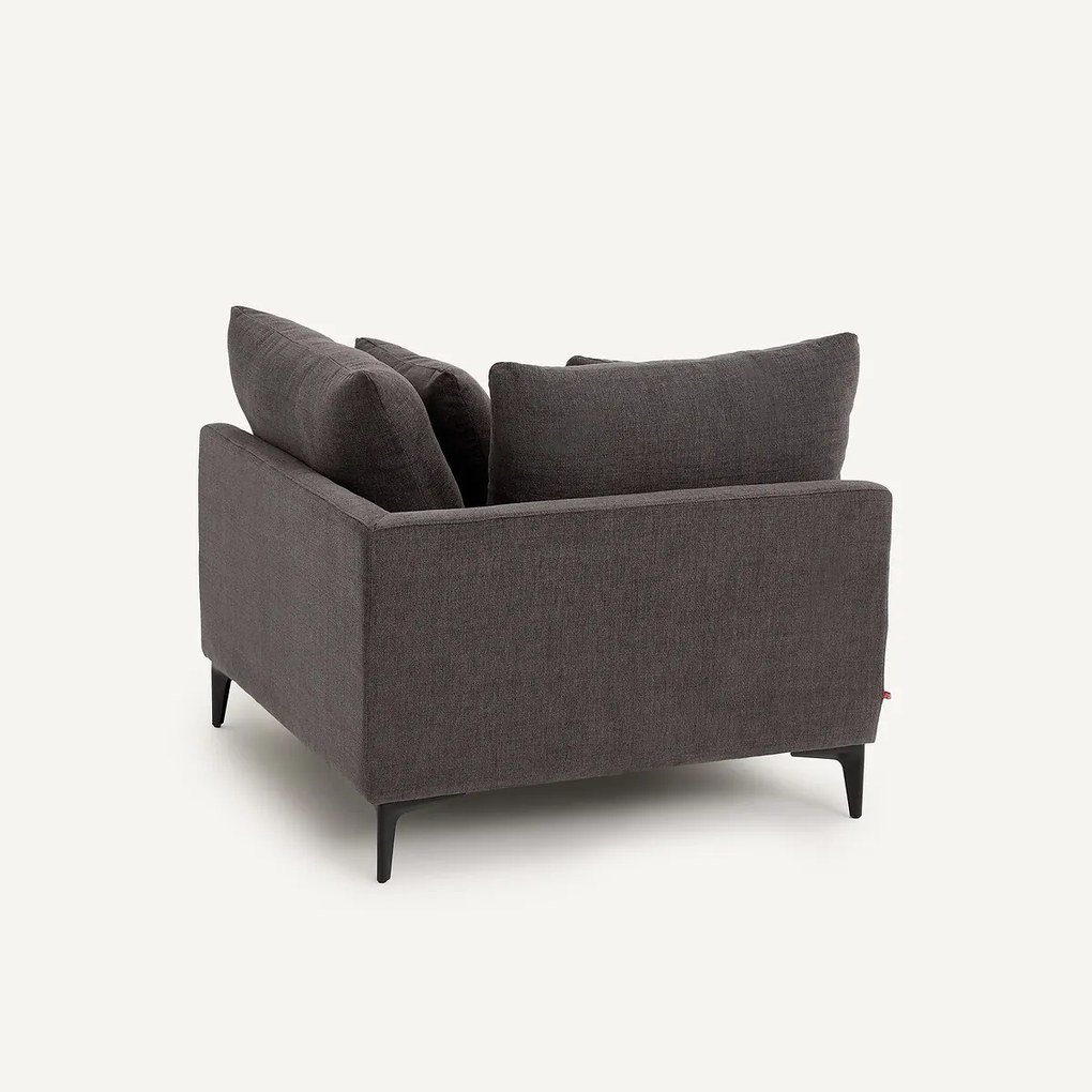 Hoekbank van gevlochten polyester, MODERNISTE, ontwerp Emmanuel Gallina