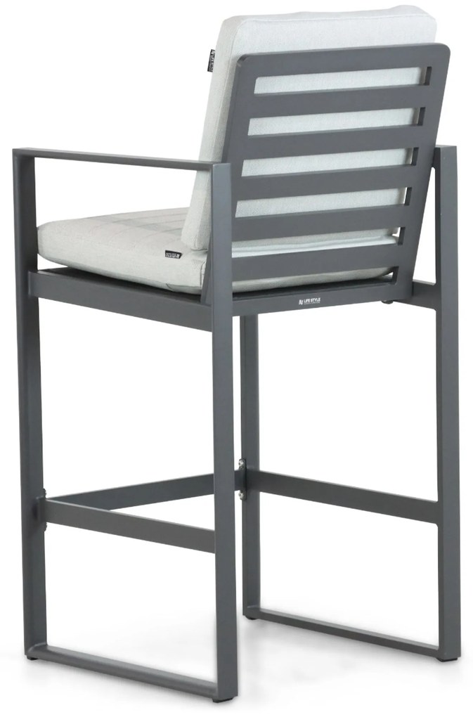 Barstoel Aluminium Grijs-antraciet Lifestyle Garden Furniture Nuno