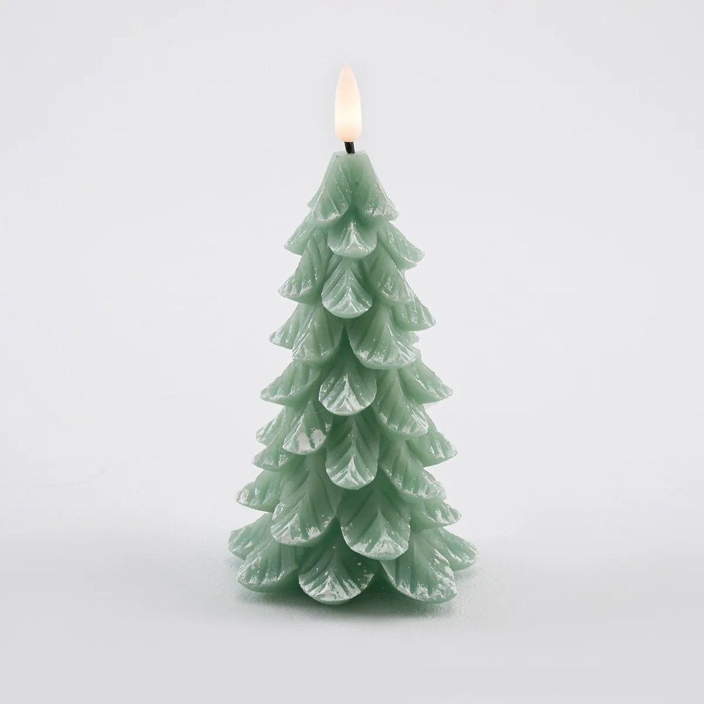 Kerstboom LED-kaars H16,5 cm, Caspar
