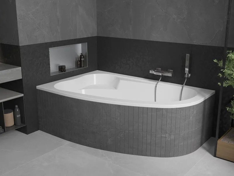Mexen Westa linker hoekbad 160 x 100 cm, wit - 560116010001